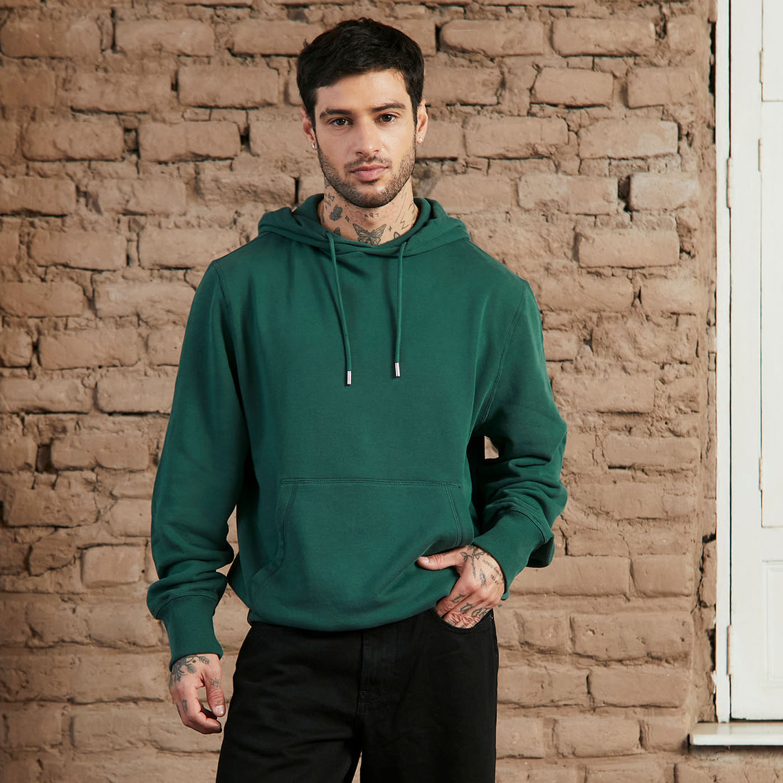 Heavyweight Hoodie Pine Green 3