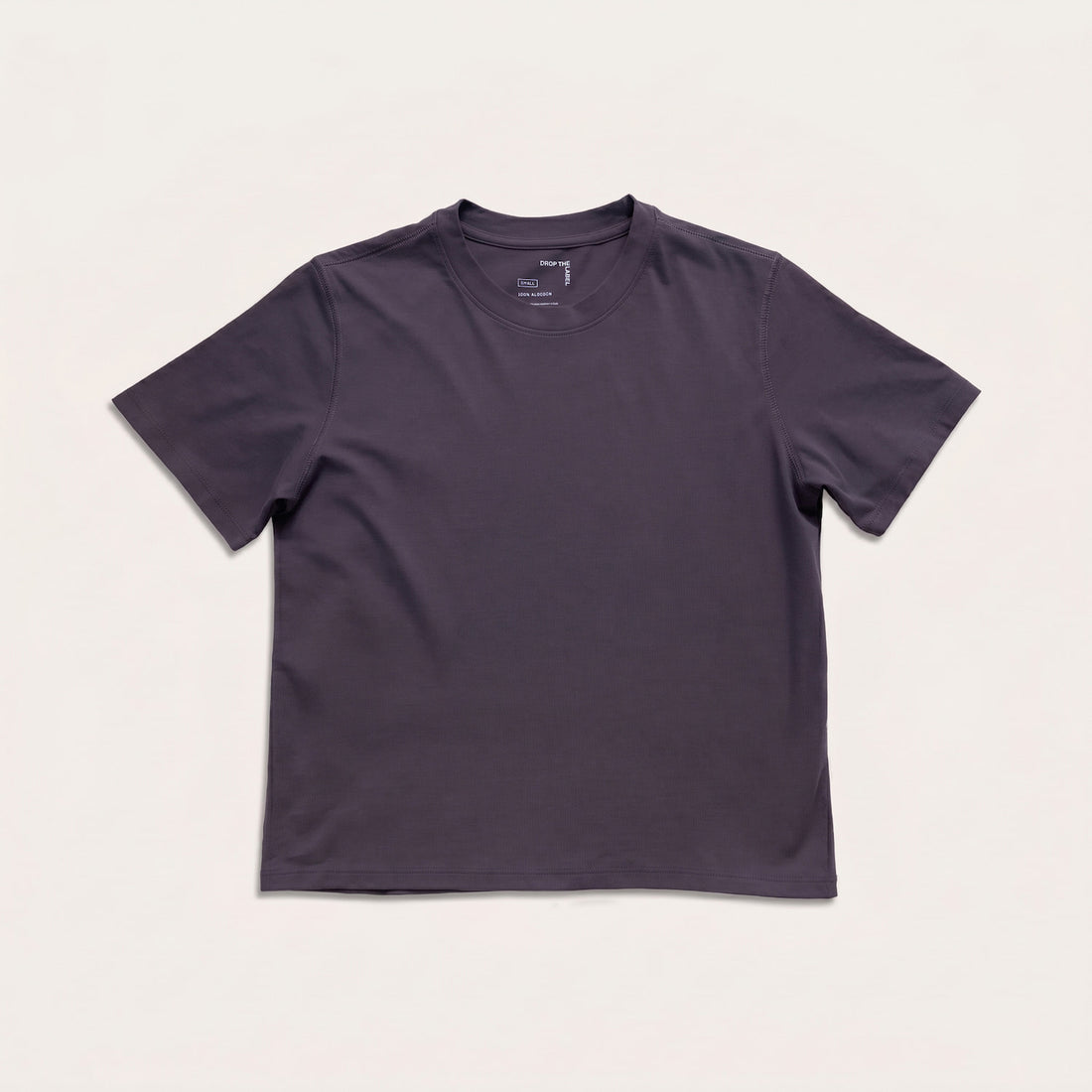 Boxy Tee | Heavy Cotton | Plum