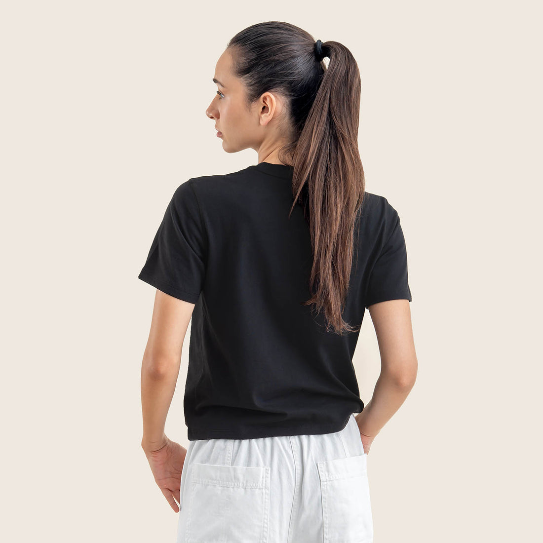 Boxy Tee | Heavy Cotton | Black