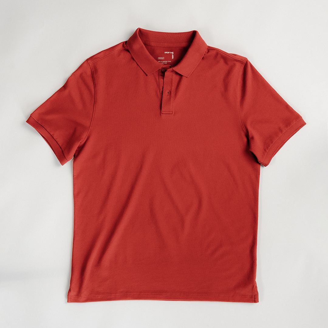 Polo Shirt | Pima Piqué | Brick Red