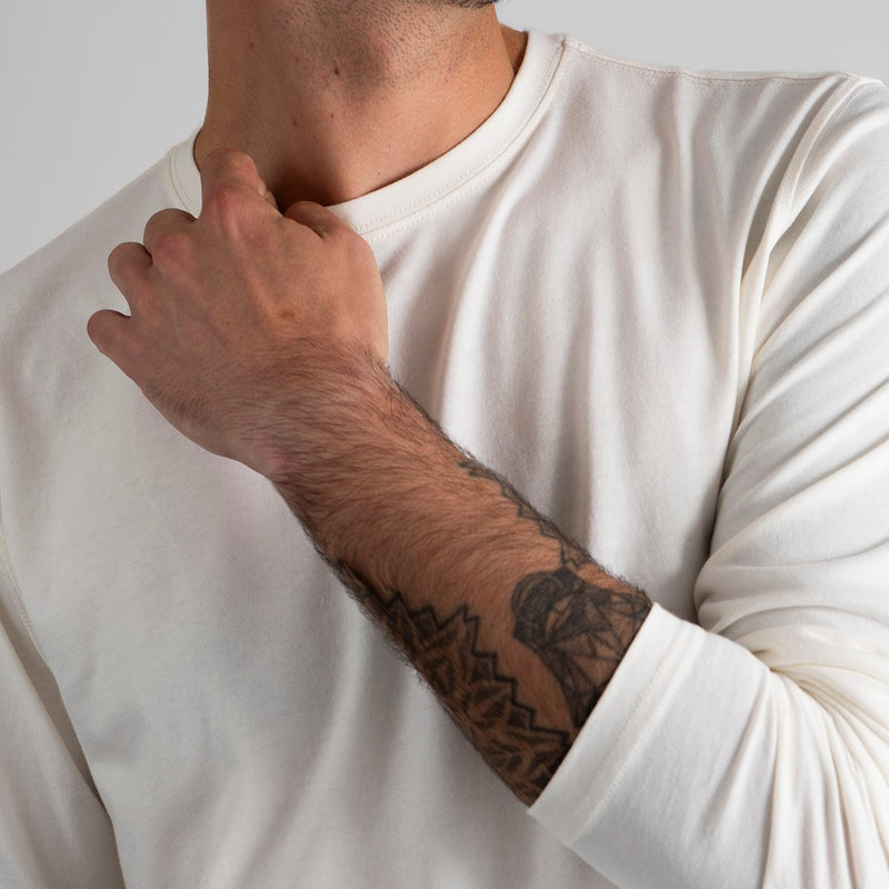 Long Sleeve | Pima Original | Chalk White