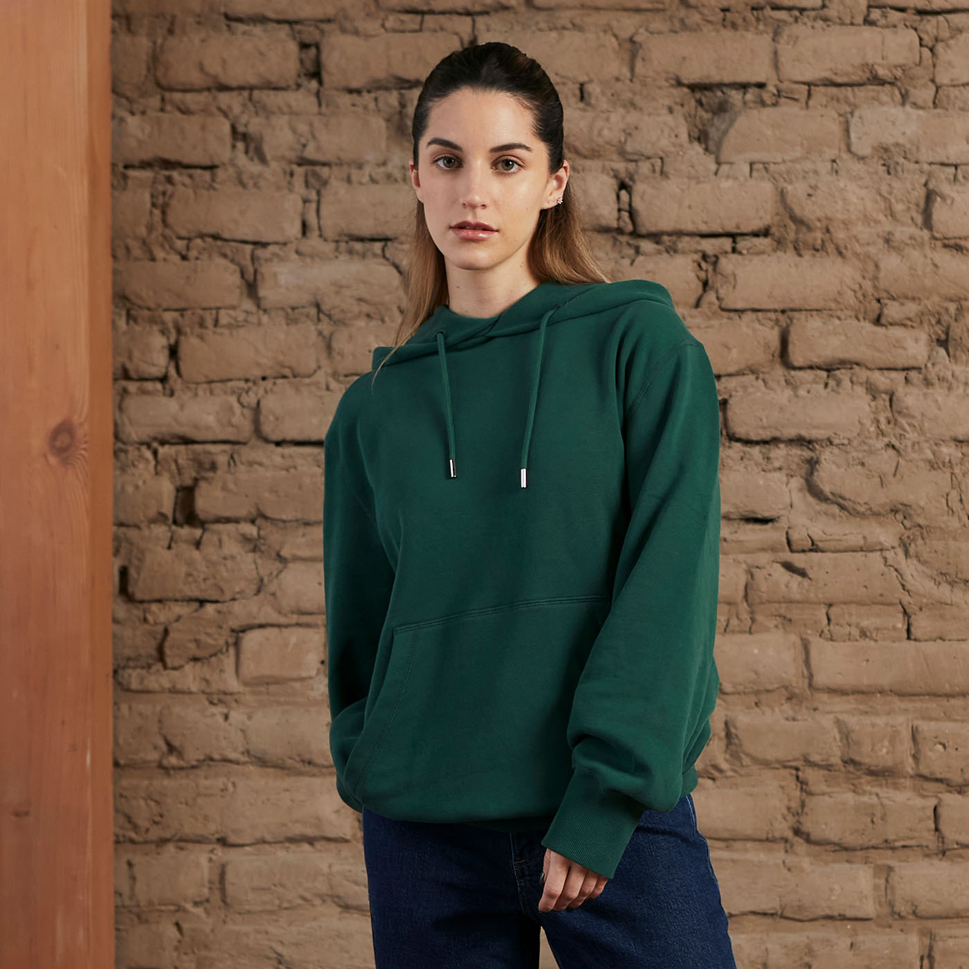 Heavyweight Hoodie Pine Green 3