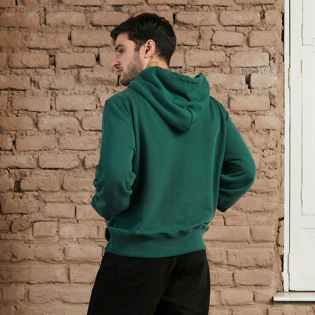 Heavyweight Hoodie Pine Green 1