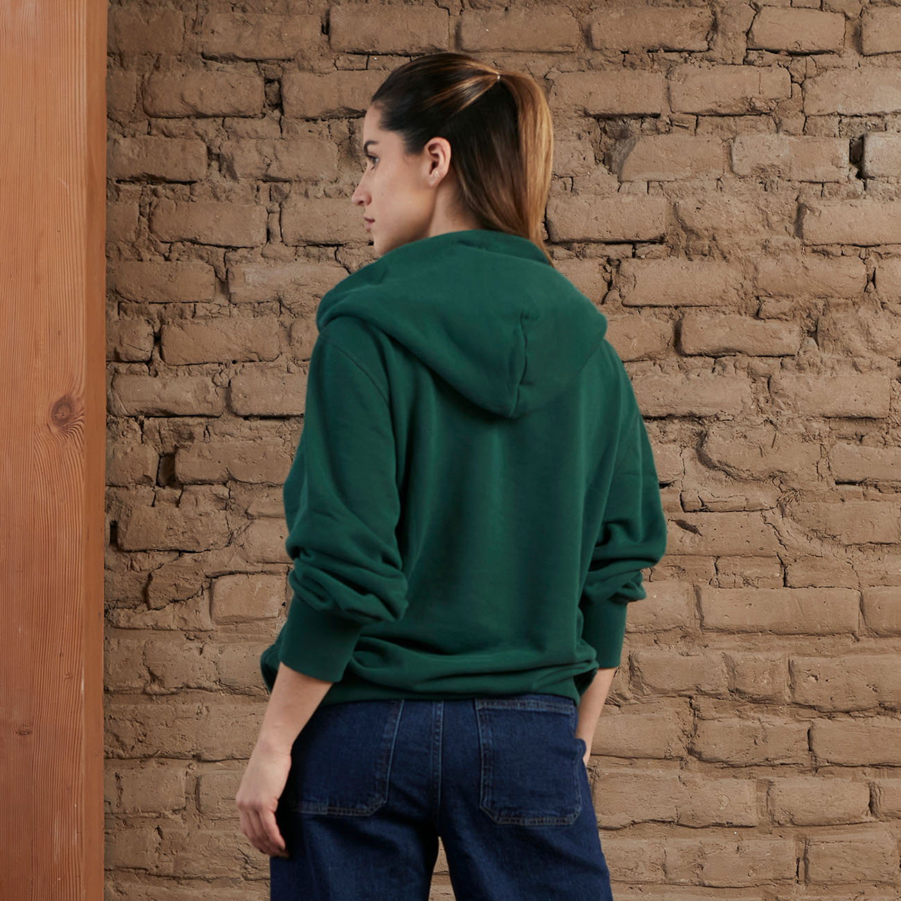 Heavyweight Hoodie Pine Green 7