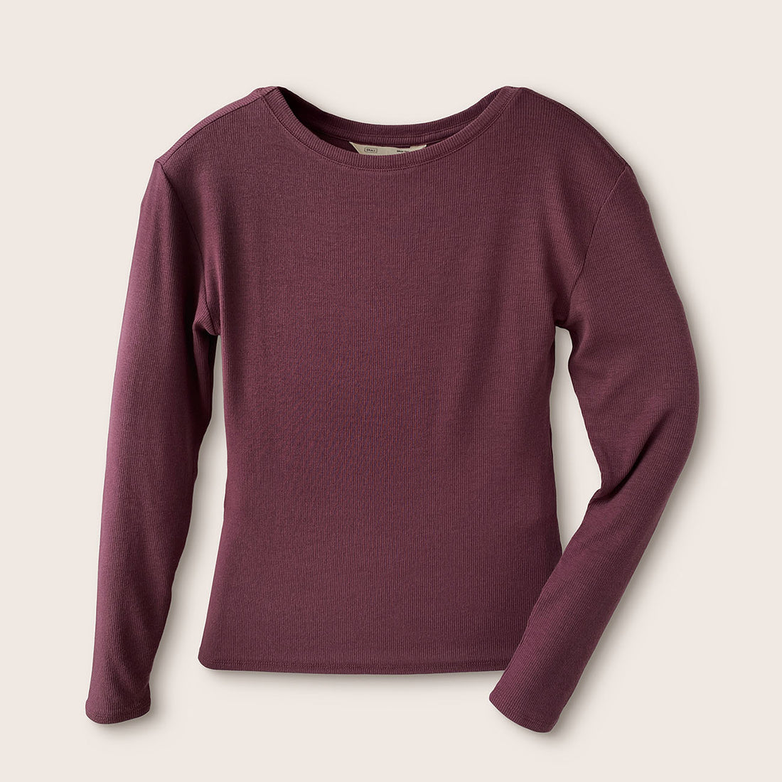 Long Sleeve | Essential Rib | Cordovan Red