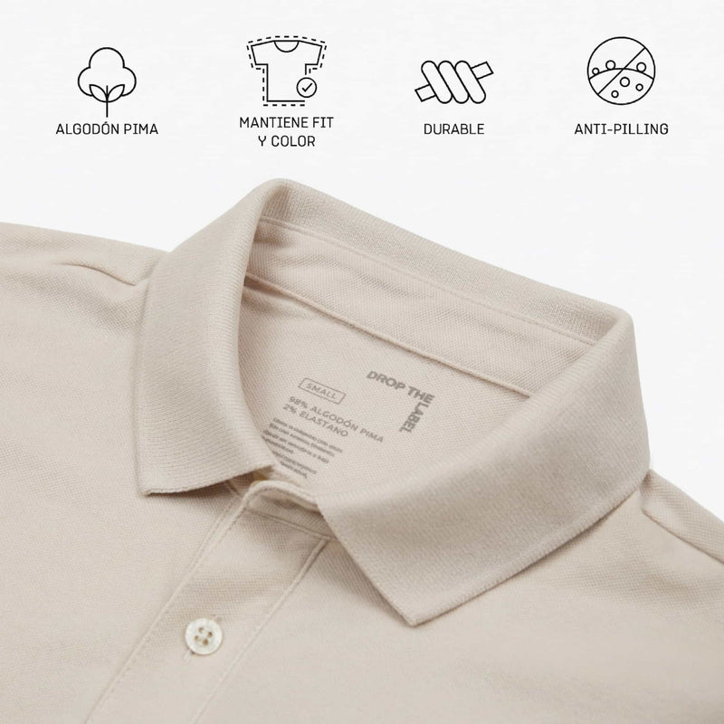 Polo Shirt | Pima Piqué | Concrete Gray