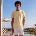 Polo amarillo claro hombre algodón Pima