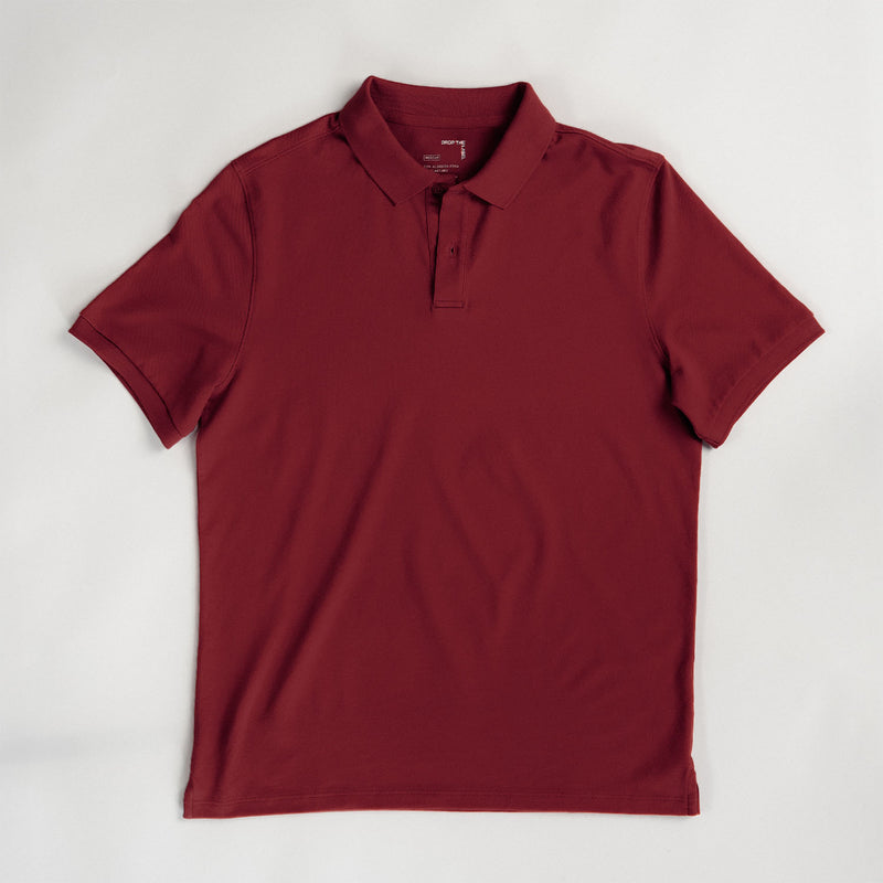 Polo Shirt | Pima Piqué | Wine Red
