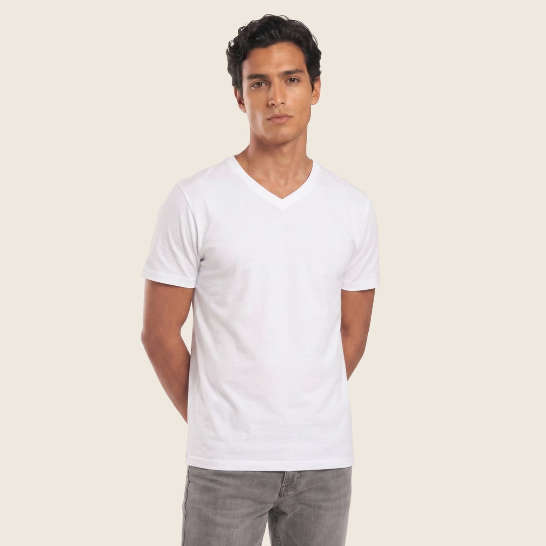 polo cuello v hombre algodón pima peru