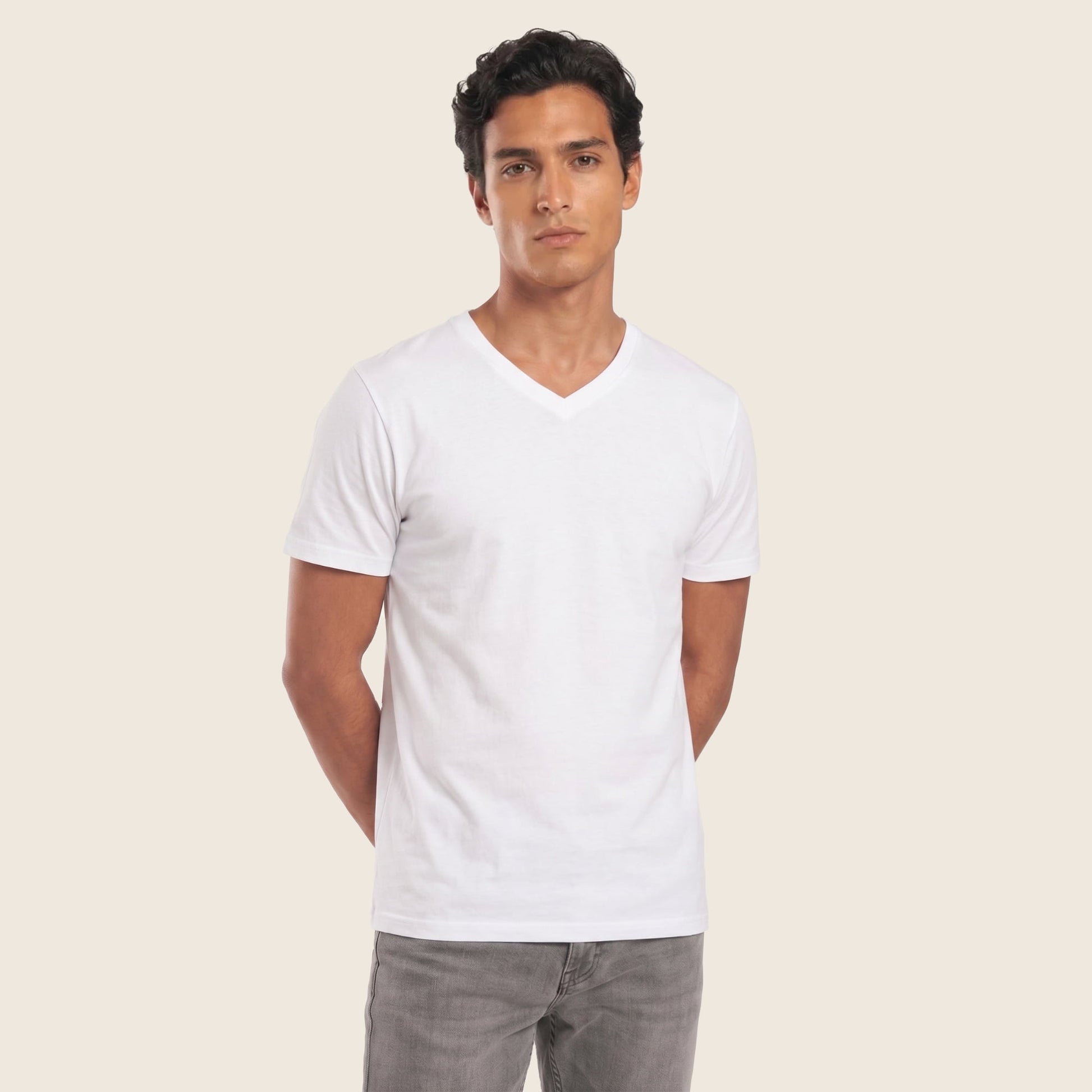 polo cuello v hombre algodón pima peru