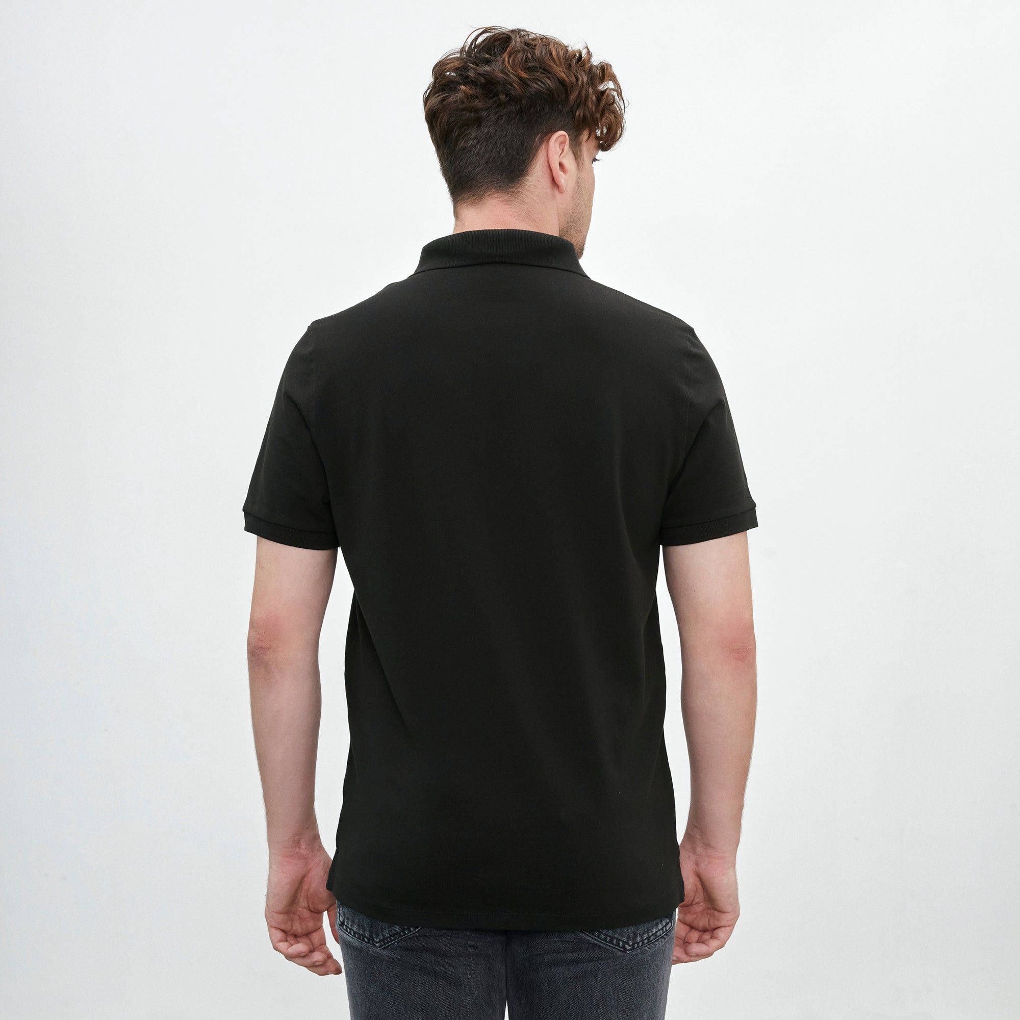 Polo Piqu Negro Dropthelabel.pe